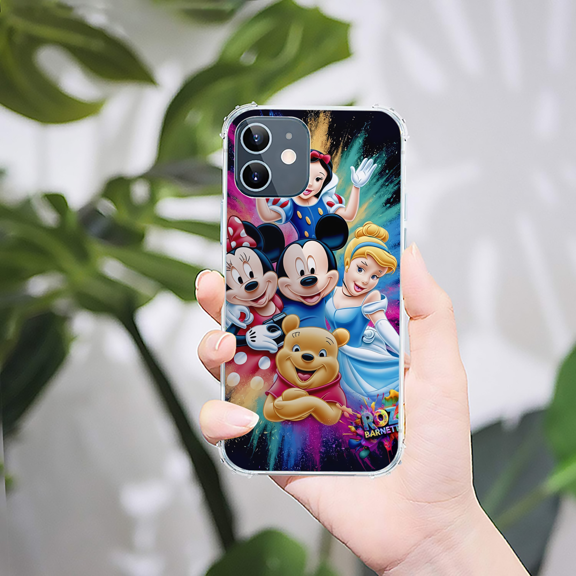 （画像用） ミッキーマウス Mickey Mouse 【iPhone 12シリーズ対応】透明スマホケース（クリアソフトケース）